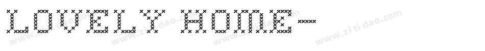 lovely home字体转换